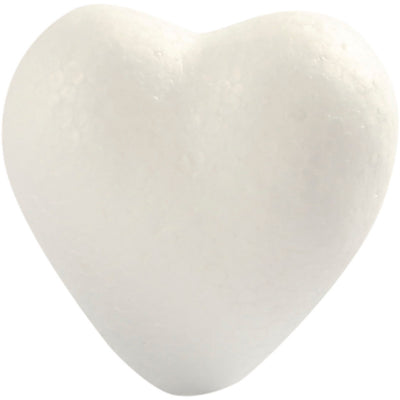 Corazones de empresa Creativ, al: 6 cm, fondo: 3 cm, ancho: 6 cm, blanco, 5 piezas 1 caja