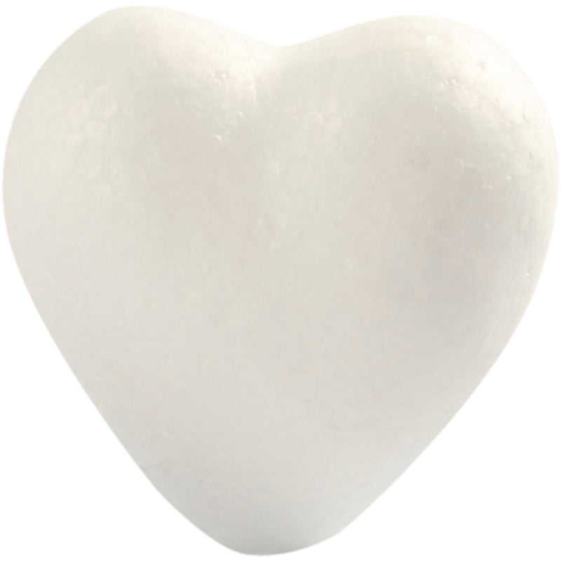 Cuori aziendali Creativ, h: 6 cm, p: 3 cm, l: 6 cm, bianco, 5 pezzi 1 scatola