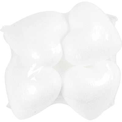 Cuori aziendali Creativ, h: 8 cm, p: 4,5 cm, l: 8 cm, bianco, 5 pezzi 1 scatola