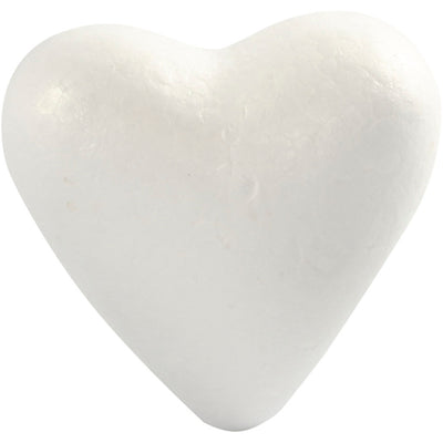 Corazones de empresa Creativ, altura: 11 cm, fondo: 5 cm, ancho: 11,5 cm, blanco, 5 piezas 1 caja
