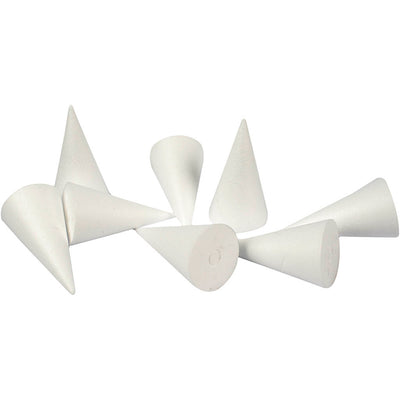 Coni aziendali Creativ, h: 11 cm, d 5,5 cm, bianco, 50 pezzi 1 scatola