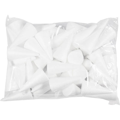 Coni aziendali Creativ, h: 11 cm, d 5,5 cm, bianco, 50 pezzi 1 scatola