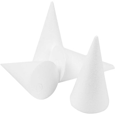 Coni aziendali Creativ, h: 14,5 cm, d 6 cm, bianco, 25 pezzi 1 scatola