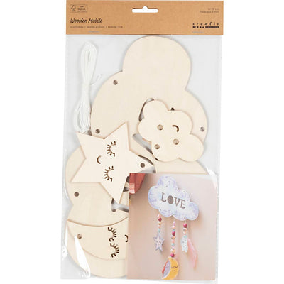 Giostrina in legno Creativ Company, albero notturno, l: 28 cm, spessore 3 mm, 1 pezzo 1 scatola