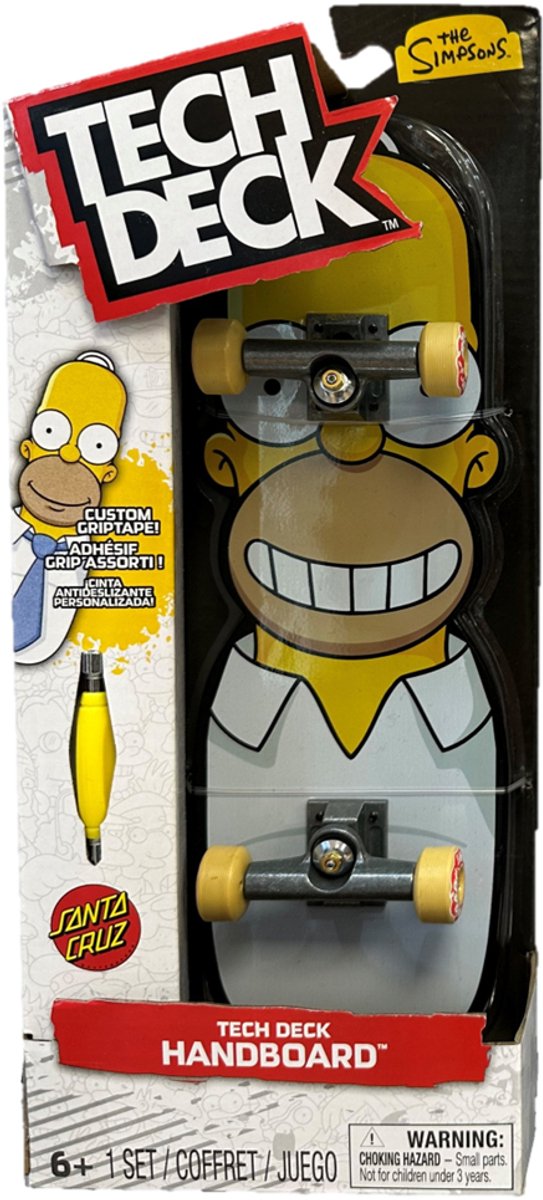 Tech deck, handboard de los Simpson, mini patinetas auténticas (solo para uso manual)