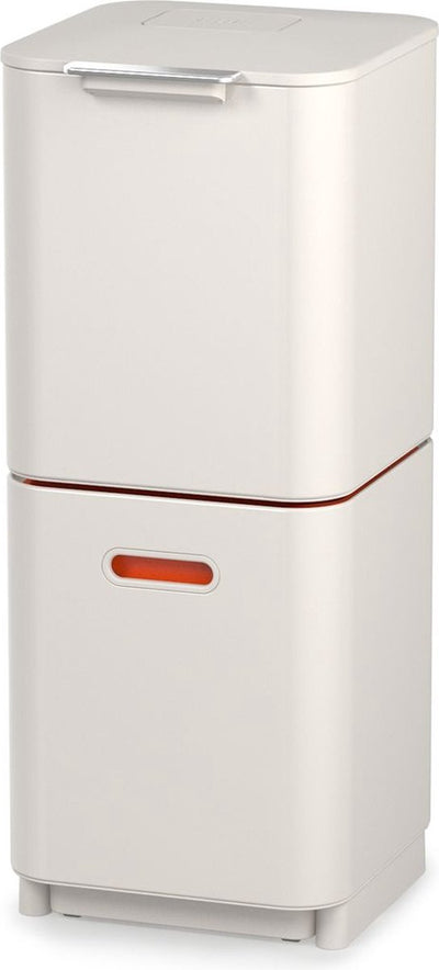 Joseph joseph pattumiera intelligente totem 2.0 riciclatore compatto - 40 l - pietra