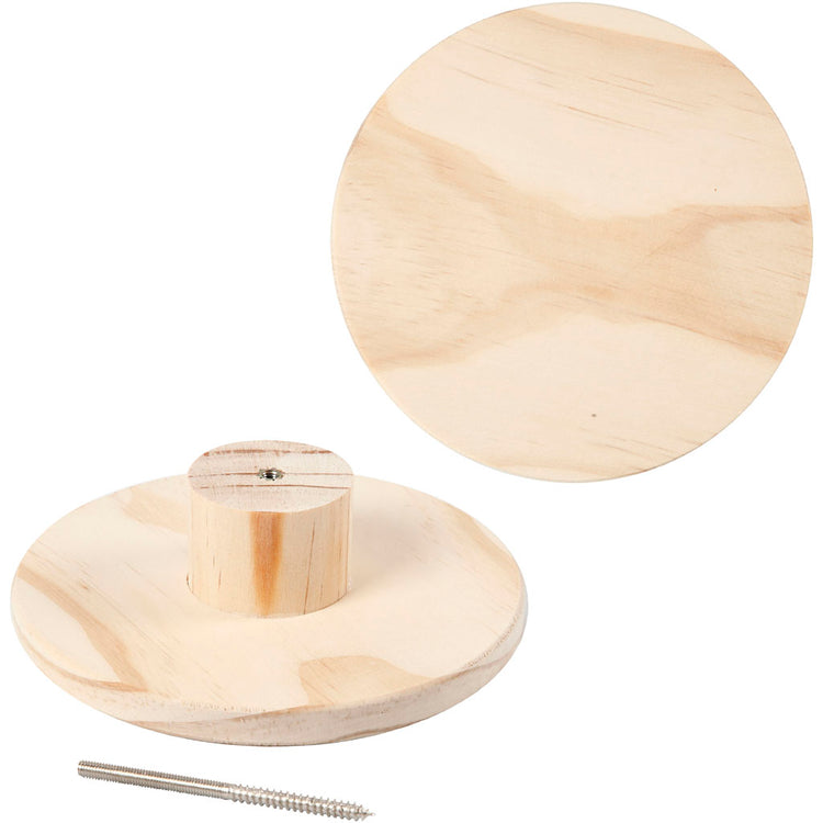 Perchero Creativ company, redondo, d: 4,5 cm, d 15 cm, 1 unidad