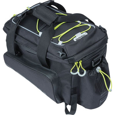 Basil Miles XL Pro Bagugh Threat Bag - Waterproof - Sporty - Black Lime - 9-36L - MIK RT Adapter Plaps
