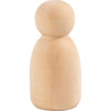 Figura de madera Creativ Company, ovalada, h: 6 cm, 5 piezas 1 caja