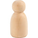 Figura de madera Creativ Company, ovalada, h: 6 cm, 5 piezas 1 caja