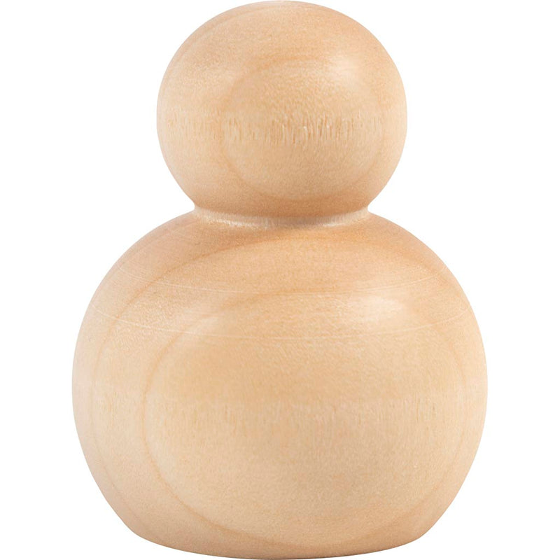 Figura in legno Creative Company, rotonda, h: 5 cm, 5 pezzi 1 scatola