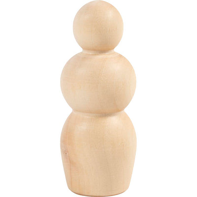 Figura in legno Creativ Company, forma a clessidra, h: 7,5 cm, 5 pezzi 1 scatola