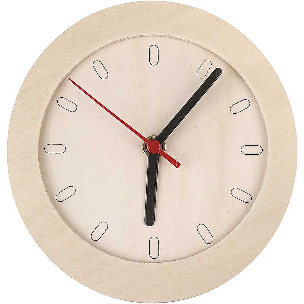 Orologio con telaio di legno