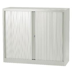 Armario puerta enrollable bajo acero 100x43x103cm gris claro 1 estante