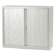 Armario puerta enrollable bajo acero 100x43x103cm gris claro 1 estante