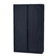 Roldeurkast hoog staal 100x43x198cm donkergrijs 4 legborden
