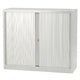 Armario puerta enrollable bajo acero 120x43x103cm gris claro 1 estante