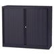 Roldeurkast laag staal 120x43x103cm donkergrijs 1 legbord