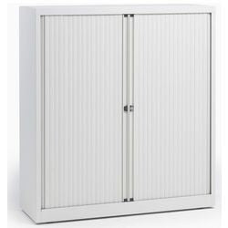 Armario puerta enrollable bajo acero 120x43x103cm blanco 1 estante