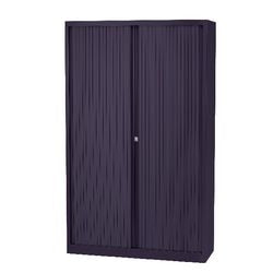Mobile alto con ante a rulli bisley 120x43x198 cm grigio scuro 4 ripiani