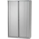 Armario puerta enrollable alto bisley 120x43x198cm plata 4 estantes