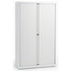 Armario puerta enrollable alto bisley 120x43x198cm blanco 4 estantes