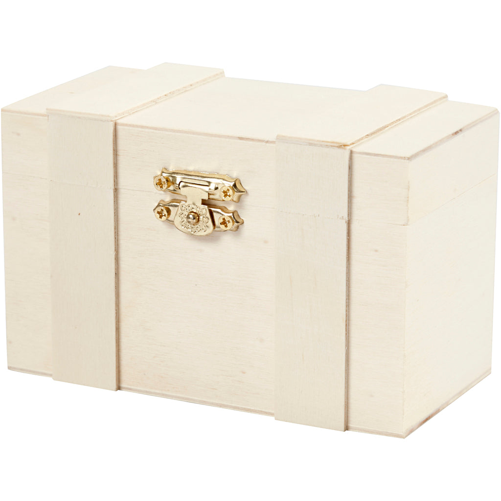 Creativ Company Wooden Treasure Cofre, 12.5x7.5x6cm