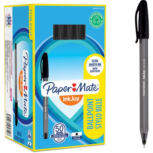 Penna a sfera papermate inkjoy nera 0,5 mm 50 pezzi