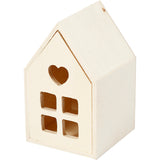 Creative Company Wooden House con cassetto, 10,8 cm - afbeelding 1