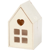 Creative Company Wooden House con cassetto, 10,8 cm - afbeelding 2