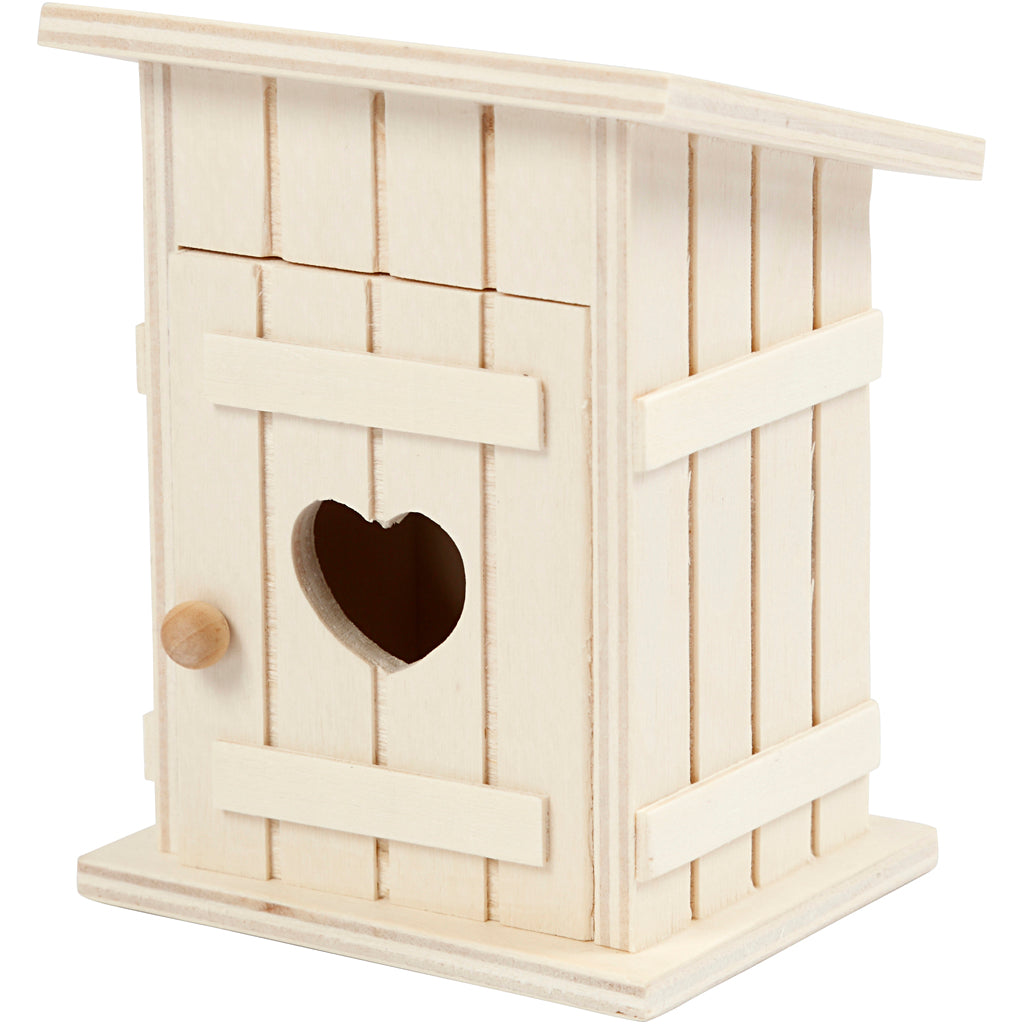 Creative Company Wooden Mini Wilet House, 6.5x6.5x8cm