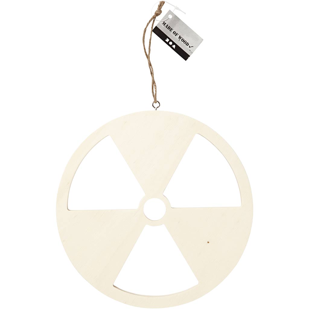 Creativ company shield, no nuclear energy, size 21.3 cm, thickness 0.9 cm, 1 piece
