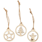 Creativ company Appendini natalizi in legno, 24 pz. - afbeelding 1