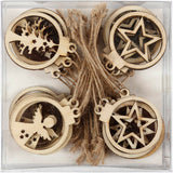 Creativ company Appendini natalizi in legno, 24 pz. - afbeelding 2