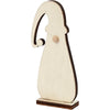 Creativ company Gnomo navideño, alto: 10 cm, fondo: 1,5 cm, ancho: 4,5 cm, grosor 3 mm, 3 piezas 1 caja