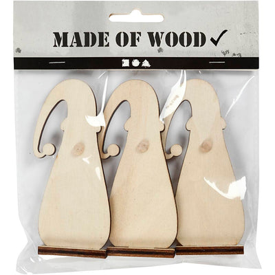 Gnomo natalizio Creativ Company, h: 10 cm, p: 1,5 cm, l: 4,5 cm, spessore 3 mm, 3 pezzi 1 scatola