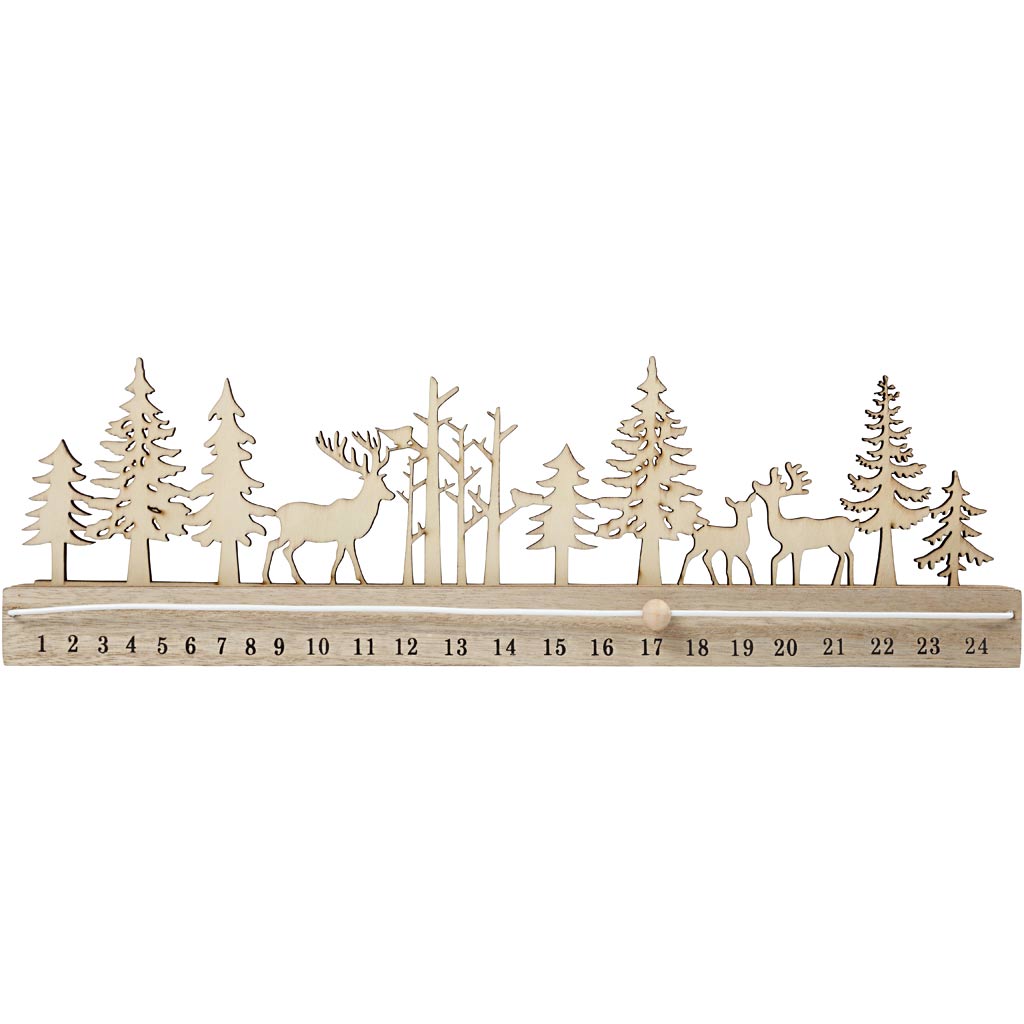 Decora tu propio calendario de adviento de madera