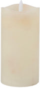 Candela led Arti casa - timer 6 ore - funzionamento a batteria - 7,5 x 15 cm - avorio