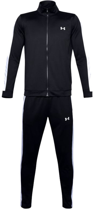 Tuta da ginnastica Under Armour UA Rival Knit Track Suit-BLK da uomo - Nera - Bianca