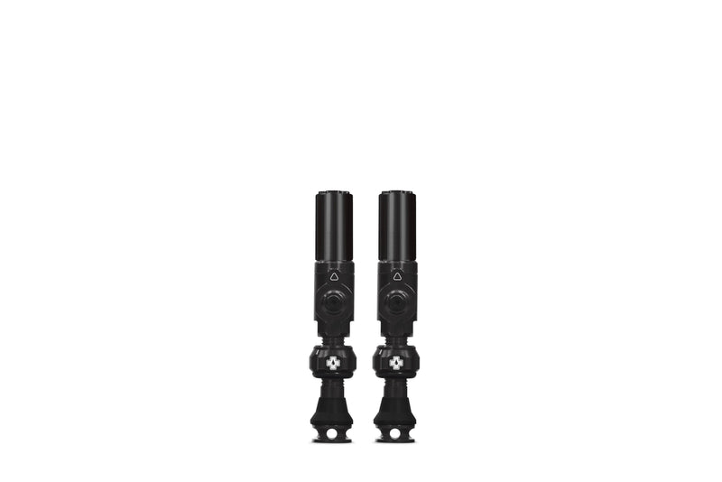 Muc-off tubeless ventiel big bore hybrid small black auto schräder ventiel 30mm