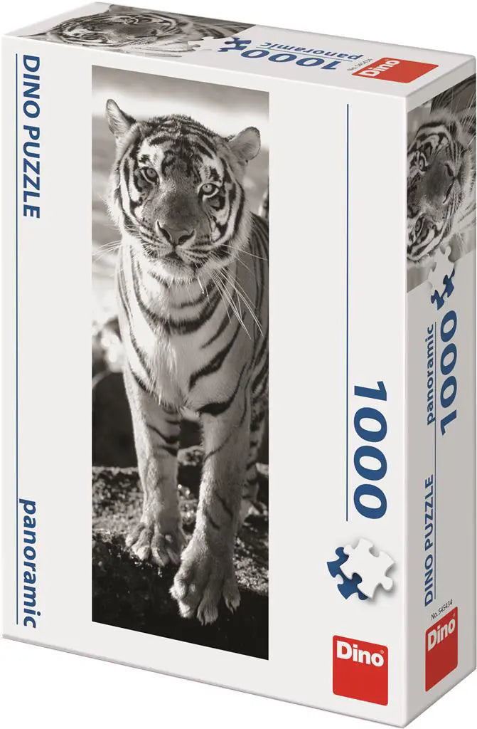 Dinotoys dino panorama puzzle di una tigre bianca - 1000 pezzi