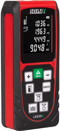 Misuratore di distanza Levelfix lxd35g fino a 35m con raggio verde