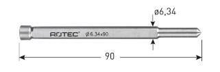 Pasador de centrado Rotec ø6,34mm l=90mm