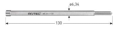 Pasador de centrado Rotec ø6,34mm l=130mm