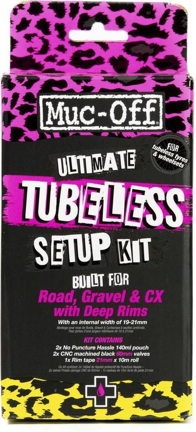 Muc-off kit tubeless definitivo da strada gravel cx
