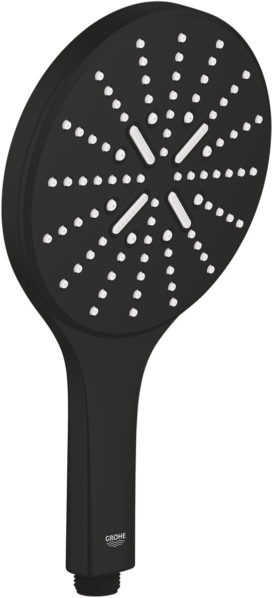 Grohe quickfix vitalio smartactive 150 - doccetta - 3 tipologie di getto - risparmio idrico - nero opaco
