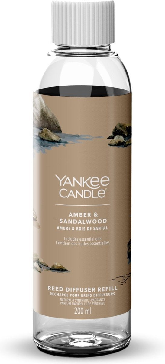 Yankee Candle - recambio para barritas aromáticas 200 ml - ámbar sándalo