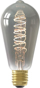 Lámpara LED de filamento Calex - E27 - titanio - fuente de luz - 4W - regulable