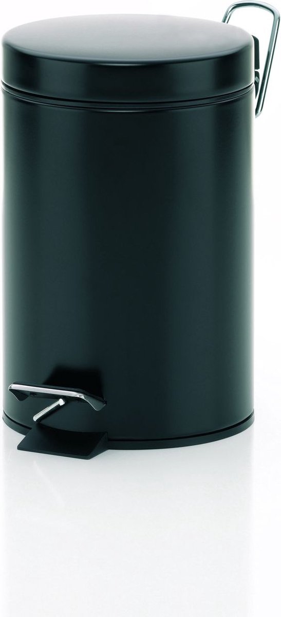 Pattumiera a pedale Kela monaco - 3 l - nero -