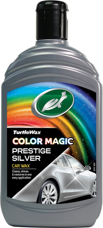 Turtle Wax Color Magic Prestige Silver Wax - pulisce e dona lucentezza - ripristina e aggiunge colore - mimetizza graffi e punti opachi - fornisce una protezione duratura - facile e veloce da usare - 500ml